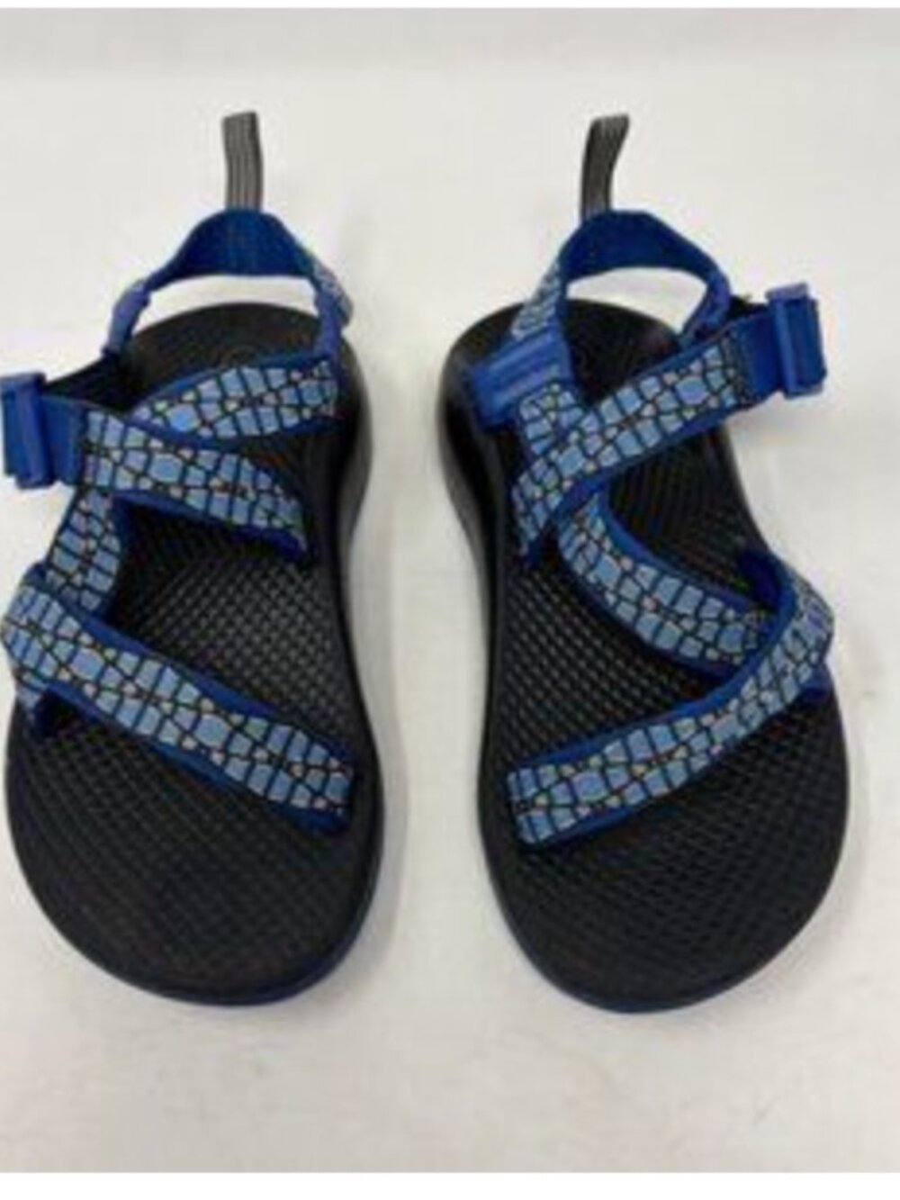 chacos Women's ecotread Z blue geometric straps